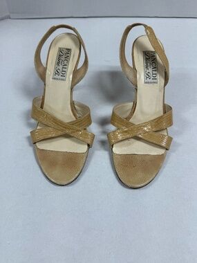 Pancaldi for Diane B Vintage Style Slingback Heels - Size 8.